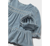 Vestido Terciopelo & Diadema Blue Bell