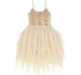 Vestido Tutu Linen Gold Radiance