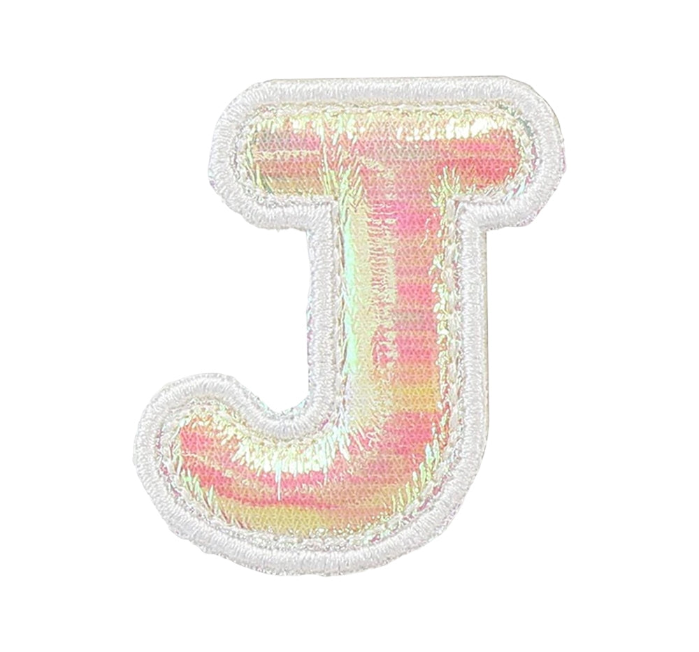 Parche puffy iridiscente letra J -Stoney Clover