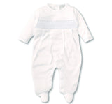 Mameluco blanco con detalle en azul -Kissy Kissy