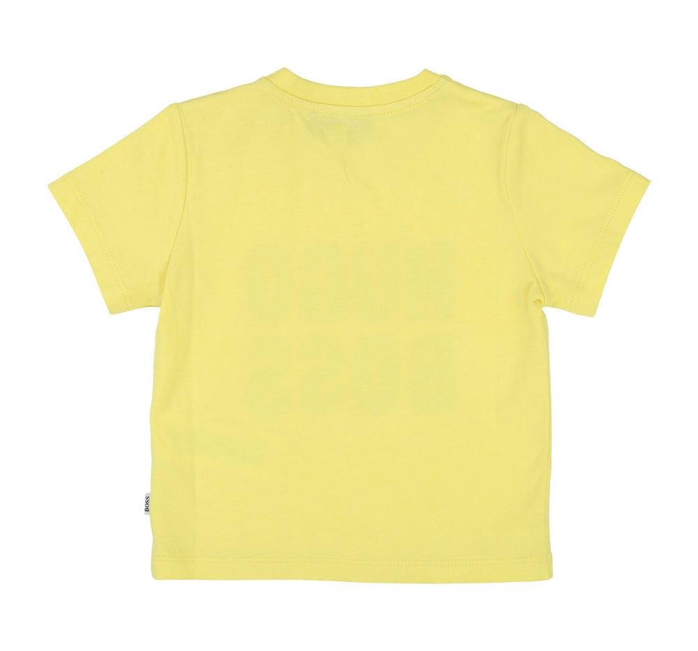Playera Para Bebe Amarilla Con Logo