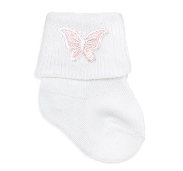 Calcetines blancos de mariposa -Jefferies