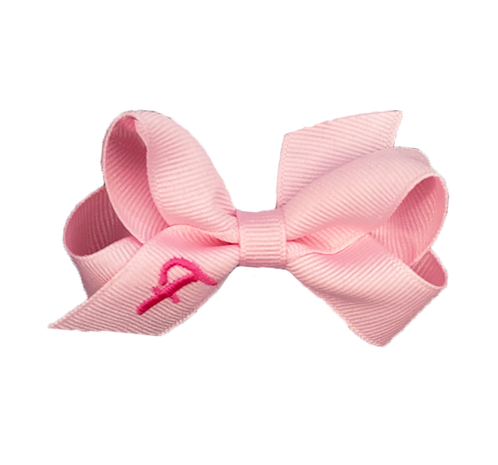 Mini Monogram Gro Bow Light Pink F