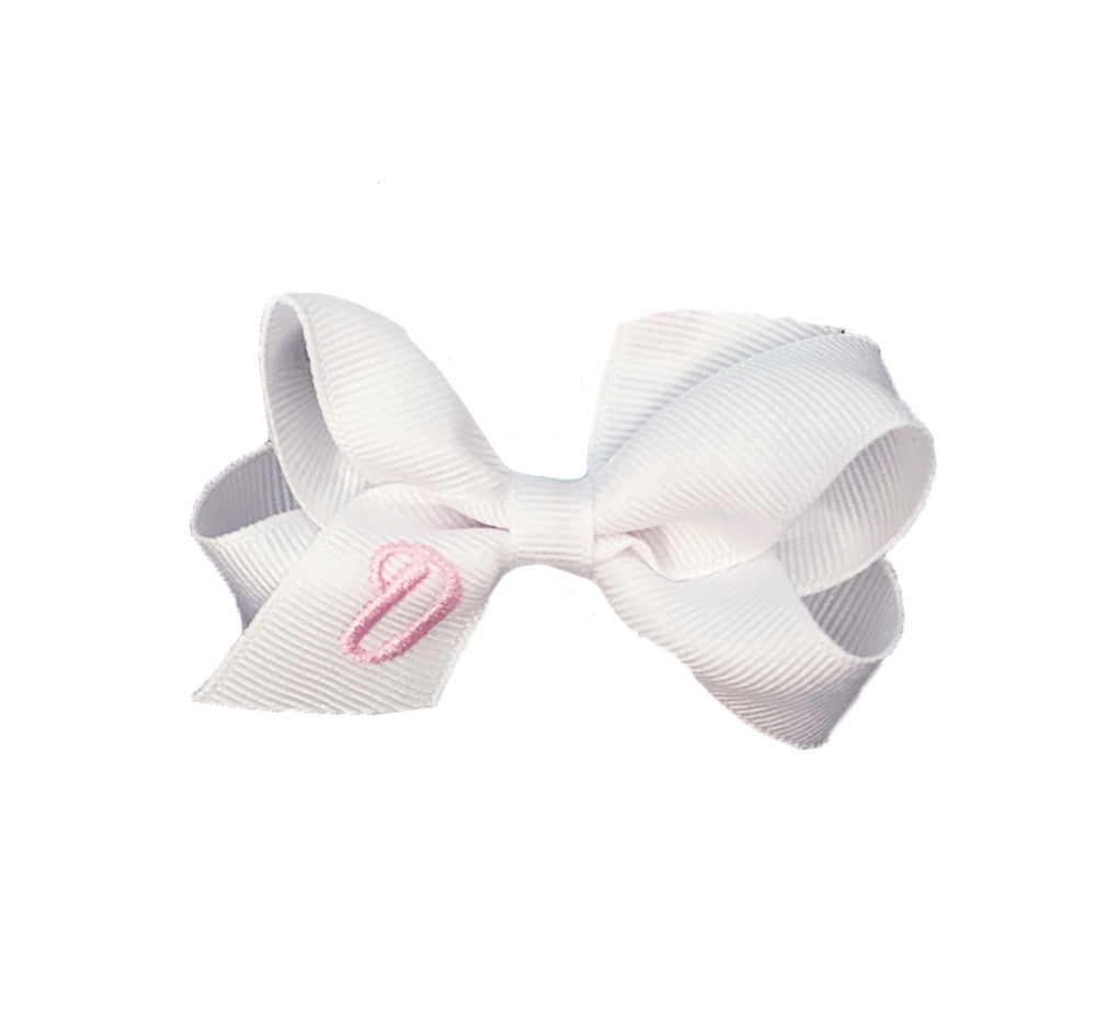 Mini Monogram Gro Bow White D