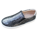 Tenis hoff de leopardo plateado -Old Soles