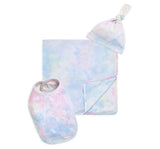 Juego de 3 piezas tie dye rosa/azul -Bari Lynn