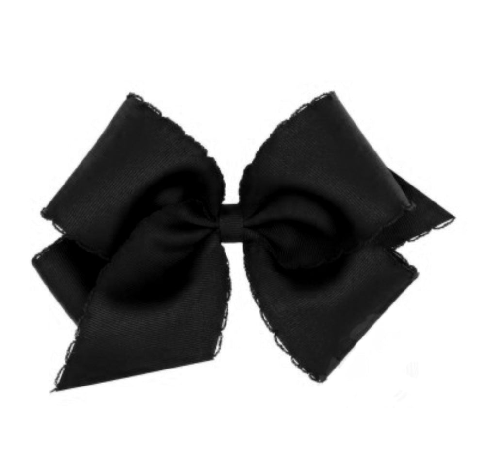 King Monotone Mnstch Grosgrain Black Bow