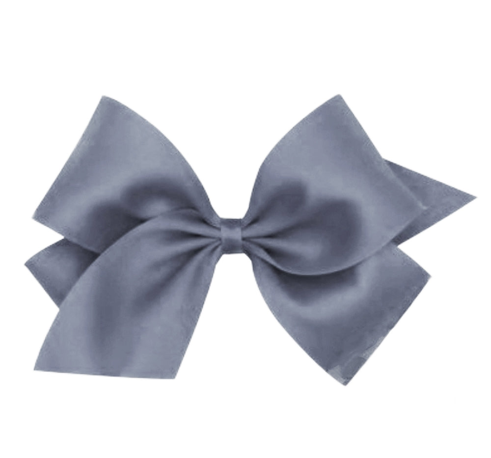 King Pastel Matte Satin Bow Charcoal