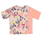 Playera deportiva rosa/coral de flores -Molo