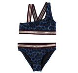 Traje de baño bikini asimétrico jaguar azul -Molo