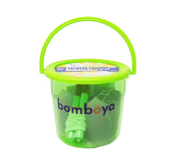 Kit portatil verde de burbujas -Bomboya