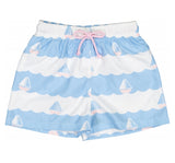 Traje de baño shorts azul de veleros -Sal & Pimienta