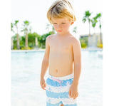 Traje de baño shorts azul de veleros -Sal & Pimienta