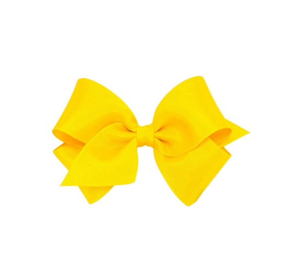 Small Solid Gro Basic Bow Yellow