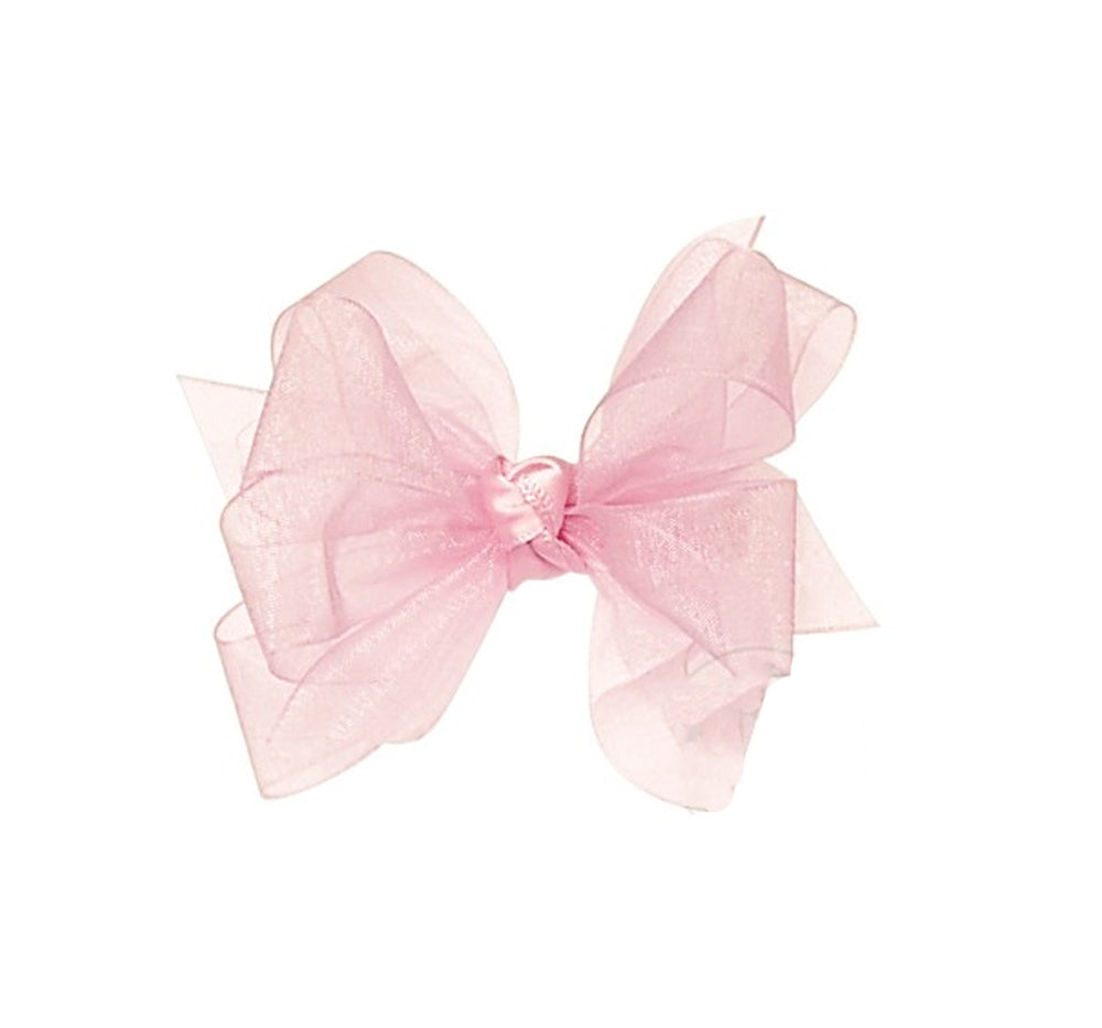 Mini ORG DBL Basic Bow W/Sat KW Light Pink