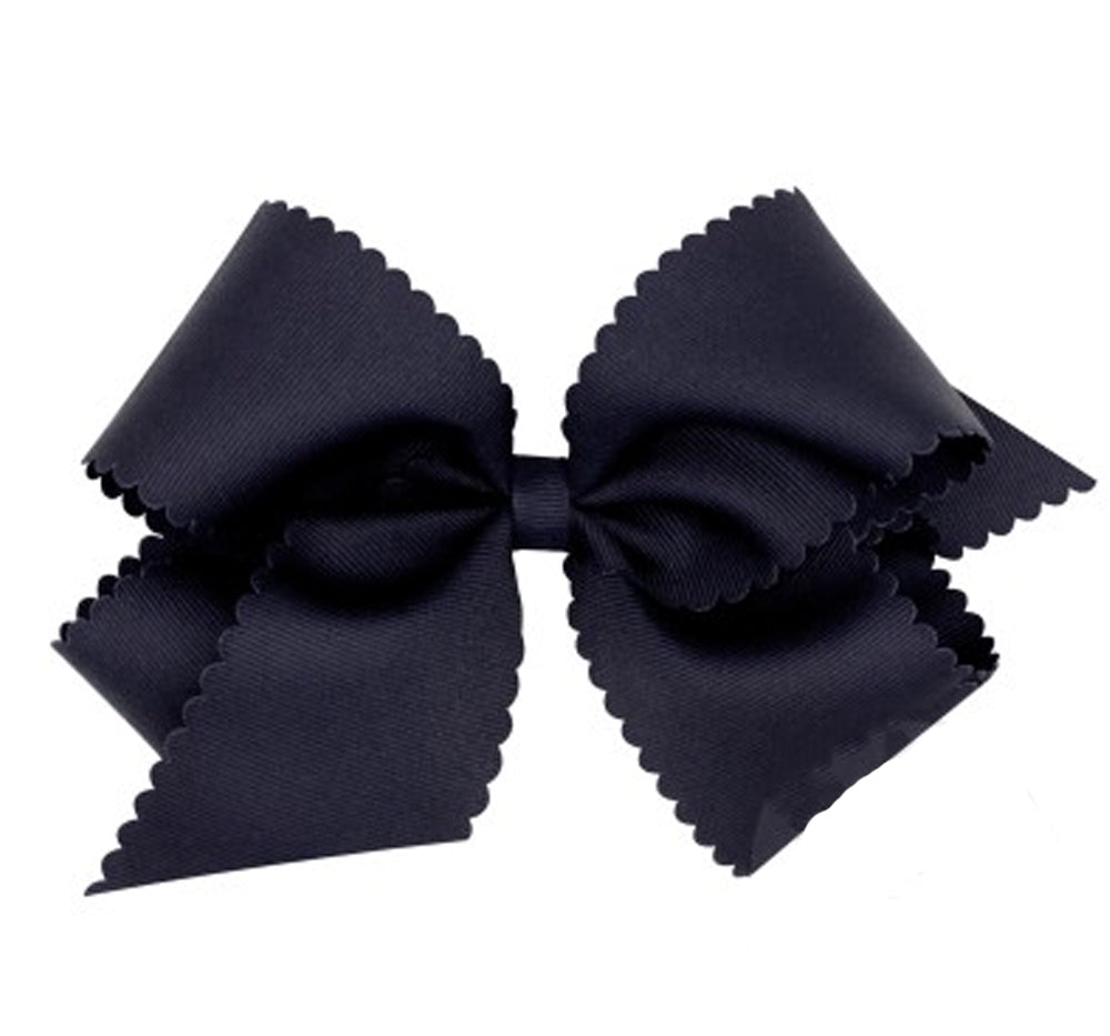 King GG Bow W/Scalloped Edge Navy