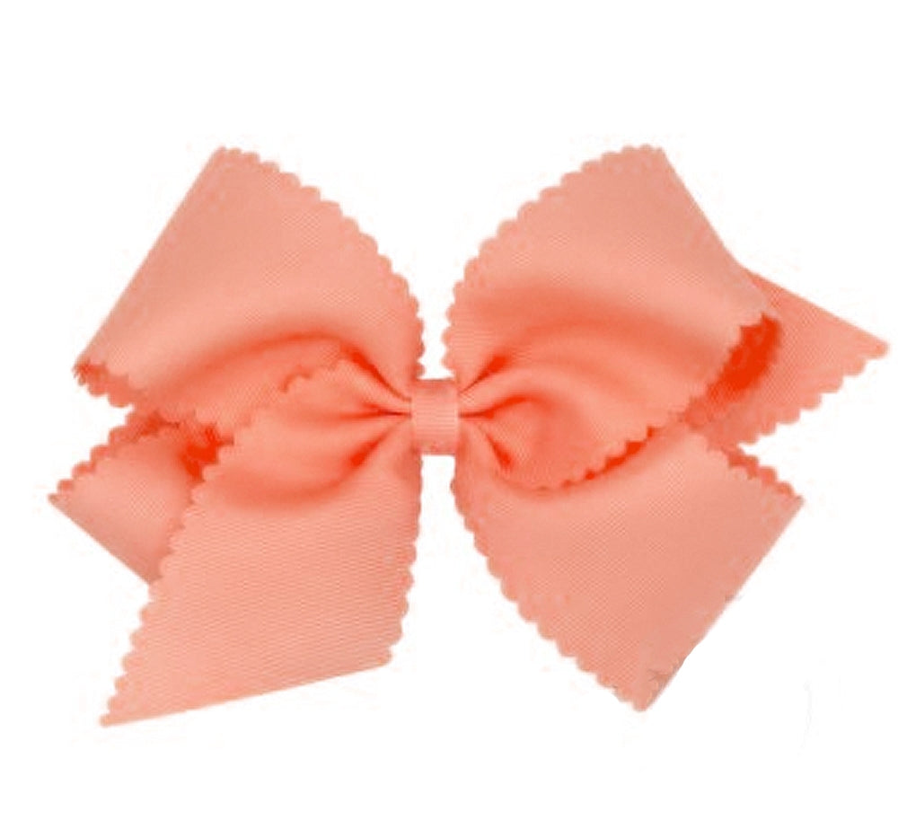 King GG Bow W/Scalloped Edge Coral