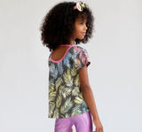 Playera Gris Palmeras Multicolor -Appaman