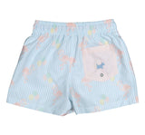 Short celeste con flamingos-Sal & Pimienta