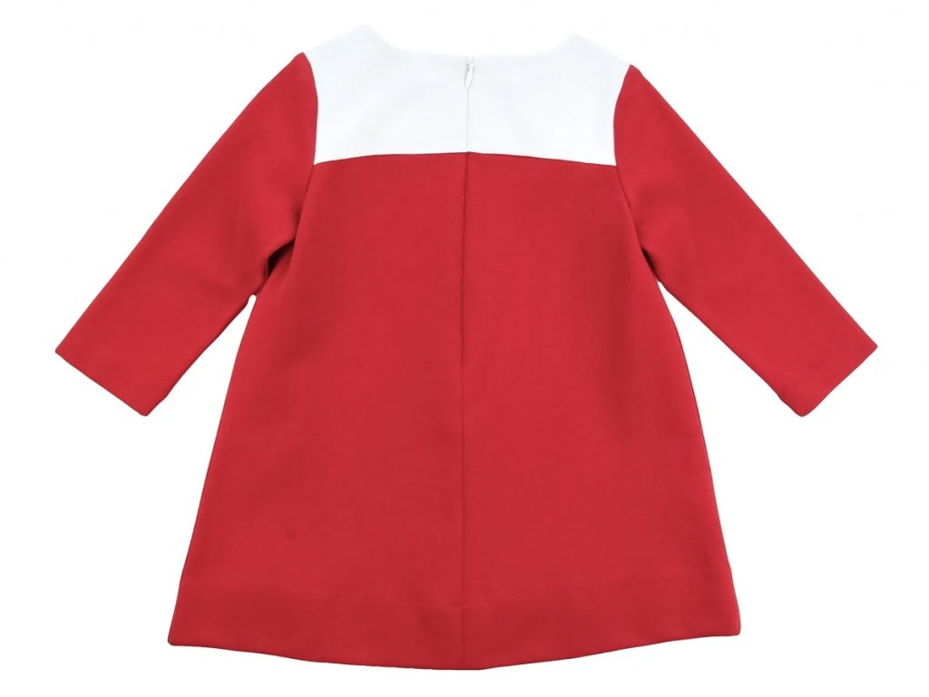 Vestido Rojo con Detalle de Moño