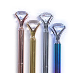 Pluma Dorada Con Diamante