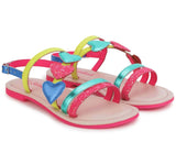 Sandalias Con Corazones Multi