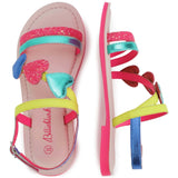 Sandalias Con Corazones Multi