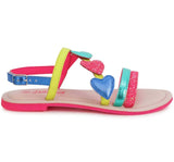 Sandalias Con Corazones Multi