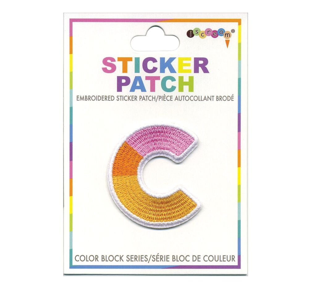 Parche Adhesivo Color Block Inicial C