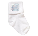 Calcetines Blancos Con Tren - Newborn