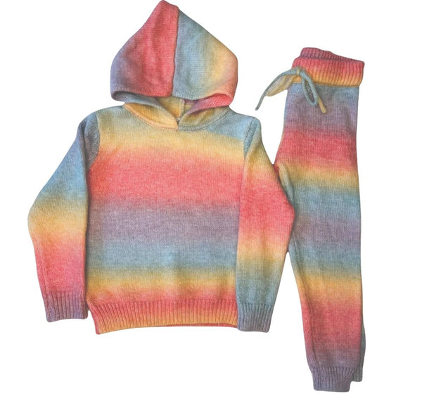 Sunset Knit Hoodie And Pants Set