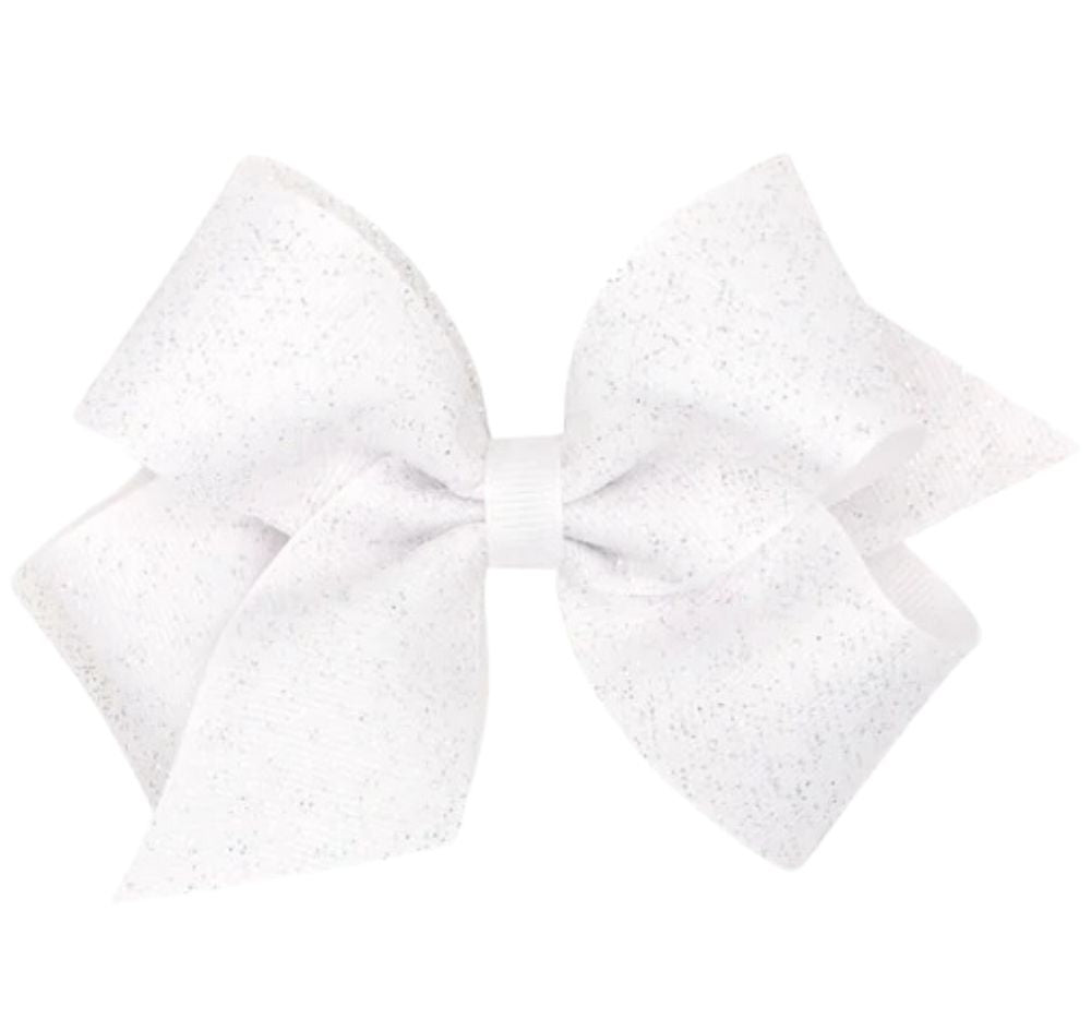 King Sparkle Tulle/Gg Overly Bow White