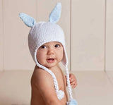 Gorro Hugbunny Blanco/Azul Small 0-6m