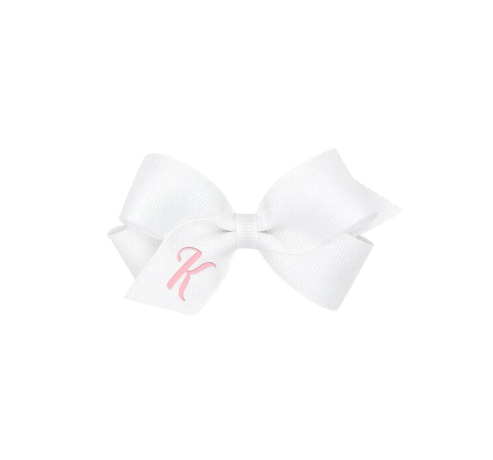 Mini Monogram Gro Bow White K