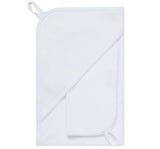 White Picot Trim White Towel
