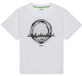 Playera Blanca Estampada