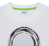 Playera Blanca Estampada