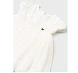 Vestido Tul Plisado Blanco