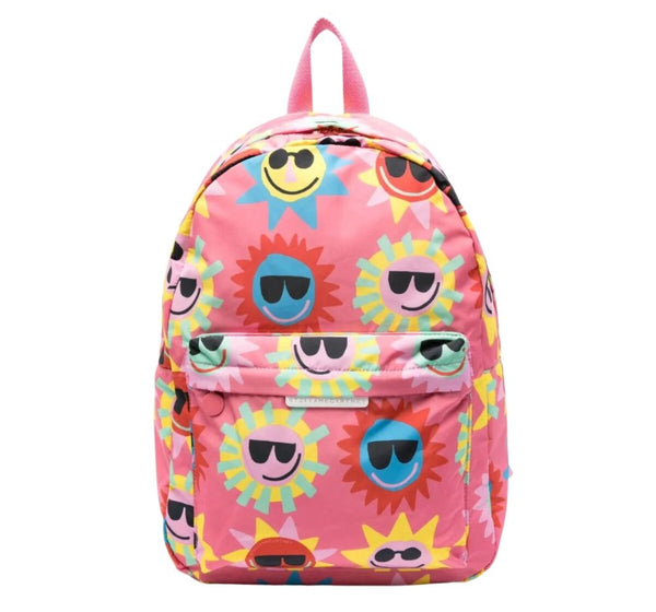 Graphic Sun Backpack Pink