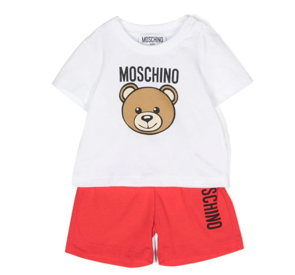 Bear Tee With Shorts With Logo