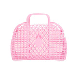 Retro Basket Small Bubblegum Pink