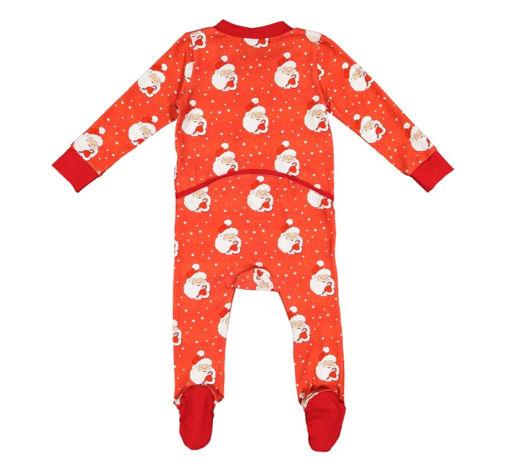 Red Santa Glows Boy Footie