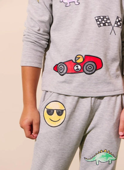 Boys Sticker Joggers Set
