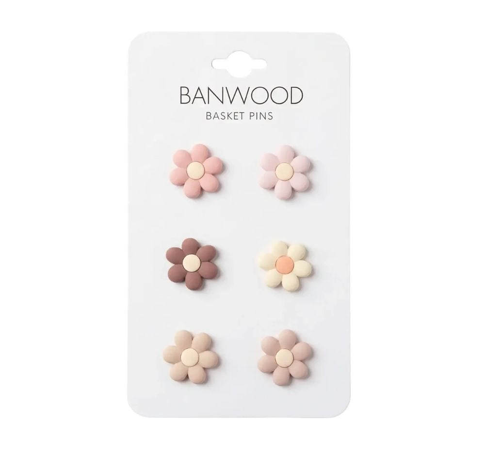 Banwood Baket Pins Flowers