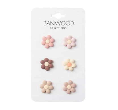 Banwood Baket Pins Flowers