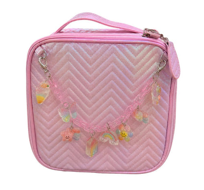 Lunchboxes Chevron Link-Pink
