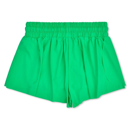 Glam Green Ribbed Tank Top & Butterfly Shorts