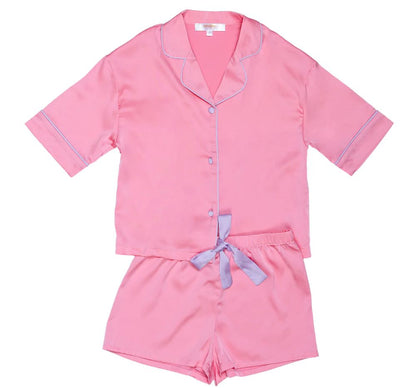 Kids Silky Bubblegum Short Sleeve Short Set