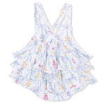 Ribbon Bouquets Ruffle Sunsuit