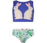 Pool Bikini Conejos Azul